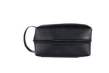Dopp Kit Toiletry Leather Bag NO72 - Black