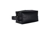 Dopp Kit Toiletry Leather Bag NO72 - Black