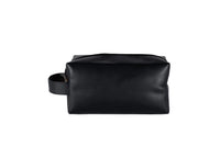 Dopp Kit Toiletry Leather Bag NO72 - Black