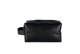 Dopp Kit Toiletry Leather Bag NO72 - Black