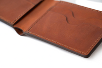 Billfold Real Leather Wallet For Men NO77 - BUCK BROWN