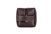 Dopp Kit Toiletry Leather Bag NO72 - Brown