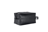 Dopp Kit Toiletry Leather Bag NO72 - Black