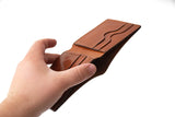 Billfold Real Leather Wallet For Men NO77 - BUCK BROWN