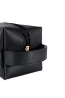 Dopp Kit Toiletry Leather Bag NO72 - Black