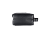 Dopp Kit Toiletry Leather Bag NO72 - Black
