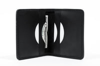 Minimalist Feel Leather Wallet NO44 - Black