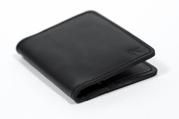 Minimalist Feel Leather Wallet NO44 - Black