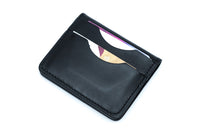 Minimalist Feel Leather Wallet NO44 - Black