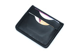 Minimalist Feel Leather Wallet NO44 - Black