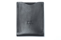 Card Sleeve Leather Wallet NO23 - Black