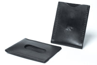 Card Sleeve Leather Wallet NO23 - Black