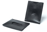 Card Sleeve Leather Wallet NO23 - Black