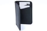 Vertical Leather Wallet NO22 - Black