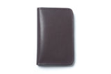 Vertical Leather Wallet NO22 - Dark Brown